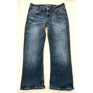 BKE Buckle Jeans Womens 30 Culture Low Rise Bootcut Whiskered Stretch Denim